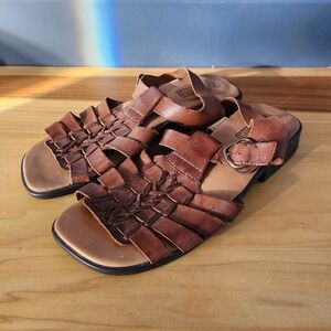 Y2K‎ Brown Leather Sandals